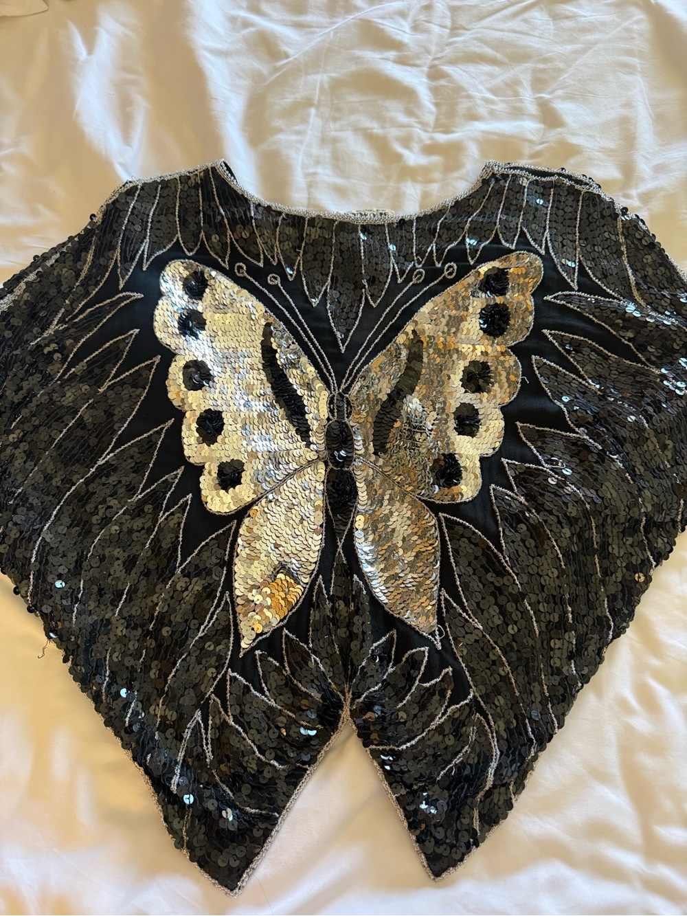 Vintage silk butterfly top